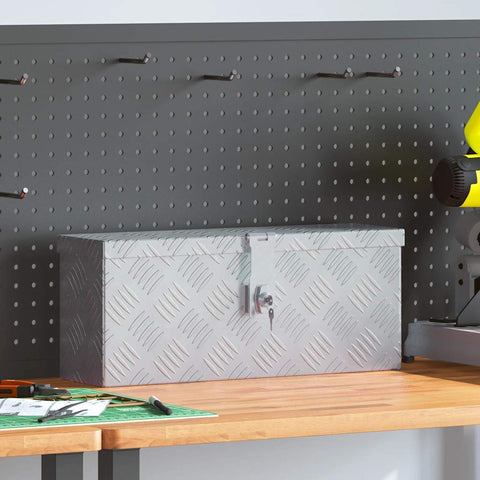 Cassetta in Alluminio 48,5x14x20 cm Argento