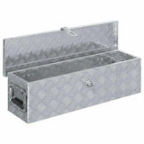 Cassetta in Alluminio 80,5x22x22 cm Argento