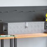 Cassetta in Alluminio 80,5x22x22 cm Argento