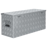 Cassetta in Alluminio 90,5x35x40 cm Argento