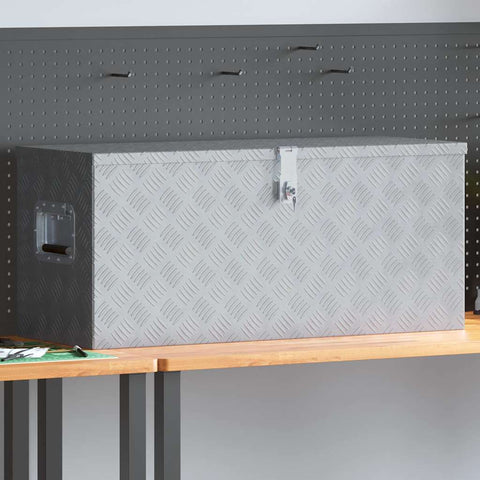 Cassetta in Alluminio 90,5x35x40 cm Argento