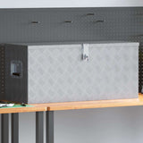 Cassetta in Alluminio 90,5x35x40 cm Argento