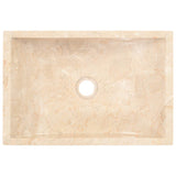 Lavello 45x30x12 cm Marmo Lucido Crema