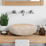 Lavandino 40x12 cm in Marmo Crema