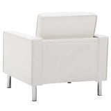 Poltrona Bianca 75x70x75 cm Similpelle