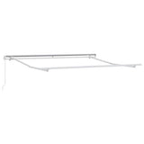 Tenda da Sole Manuale Bianco 3 x 2,5 m Metallo