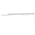 Tenda da Sole Manuale Bianco 3 x 2,5 m Metallo