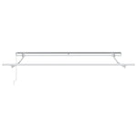 Tenda da Sole Manuale Bianco 3 x 2,5 m Metallo