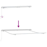 Tenda da Sole Manuale Bianco 3 x 2,5 m Metallo