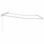 Tenda da Sole Manuale Bianco 3 x 2,5 m Metallo