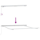 Struttura della tenda Bianco 350 x 250 cm Alluminio