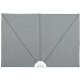 Tenda Laterale per Terrazza Pieghevole Grigio 240x160 cm