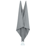 Tenda Laterale per Terrazza Pieghevole Grigio 240x160 cm