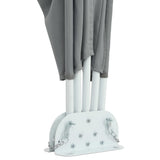 Tenda Laterale per Terrazza Pieghevole Grigio 240x160 cm