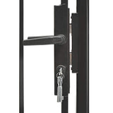 Cancello da Giardino Woerden in Acciaio 1x1,25m Nero