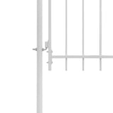 Cancello da Giardino in Acciaio 1x1,75 m Bianco