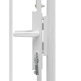 Cancello da Giardino in Acciaio 1x1,75 m Bianco