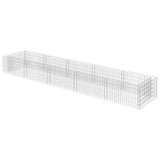 Gabbione Letto Rialzato in Acciaio Zincato 450x90x50 cm
