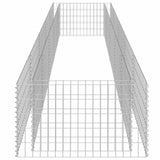 Gabbione Letto Rialzato in Acciaio Zincato 450x90x50 cm