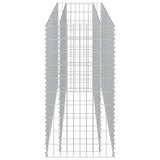 Gabbione Letto Rialzato in Acciaio Zincato 180x50x100 cm