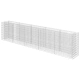 Gabbione Letto Rialzato in Acciaio Zincato 450x50x100 cm