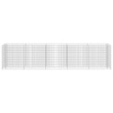 Gabbione Letto Rialzato in Acciaio Zincato 450x50x100 cm