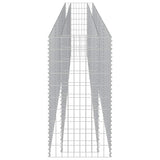 Gabbione Letto Rialzato in Acciaio Zincato 450x50x100 cm