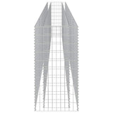 Gabbione Letto Rialzato in Acciaio Zincato 540x50x100 cm