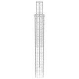 Palo della recinzione 2 pcs Argento 20 x 20 x 190 cm Metallo