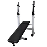 Panca Reclinabile con Rack Bilanciere e Set Manubri 60,5 kg