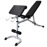 Panca Multifunzione con Bilanciere e Set di Manubri 60,5 kg