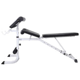 Panca Multifunzione con Bilanciere e Set di Manubri 60,5 kg