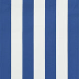 Tenda da Sole per Bistrò 400x120 cm Blu e Bianca