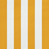 Tenda da Sole Retrattile 150x150 cm Giallo e Bianco