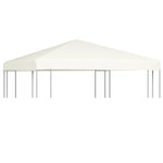 Copertura Superiore per Gazebo 310 g/m 3x3 m Bianco Crema