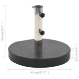 Base per Ombrellone in Granito 28,5 kg Circolare Nera