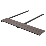Pavimento da Deck 6 pcs Marrone Scuro WPC