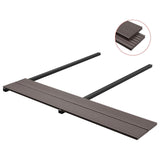 Pavimento da Deck 6 pcs Marrone Scuro WPC
