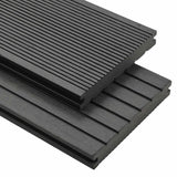 Pavimento da Deck 4 pcs Grigio WPC