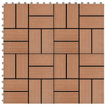 Piastrelle per Decking in WPC 11 pz 30x30cm 1mq Marrone