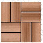 Piastrelle per Decking in WPC 11 pz 30x30cm 1mq Marrone