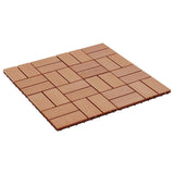 Piastrella per Decking 11 pcs Teak riciclato 30 x 30 cm WPC
