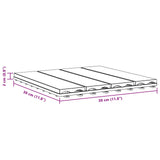 Piastrella per Decking 11 pcs Teak riciclato 30 x 30 cm WPC