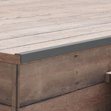 Profili Angolari per Bordi 5pz in WPC 170 cm Grigio