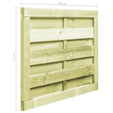 Cancello da Giardino in Legno di Pino Impregnato 100x75cm Verde