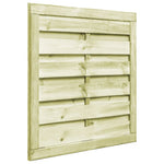 Cancello da Giardino Legno di Pino Impregnato 100x100 cm Verde