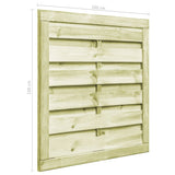 Cancello da Giardino Legno di Pino Impregnato 100x100 cm Verde