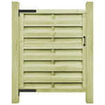 Cancello da Giardino Legno di Pino Impregnato 100x125 cm Verde