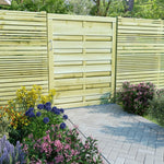 Cancello da Giardino Legno di Pino Impregnato 100x125 cm Verde