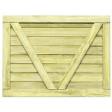 Cancello da Giardino in Legno di Pino Impregnato 75x100 cm